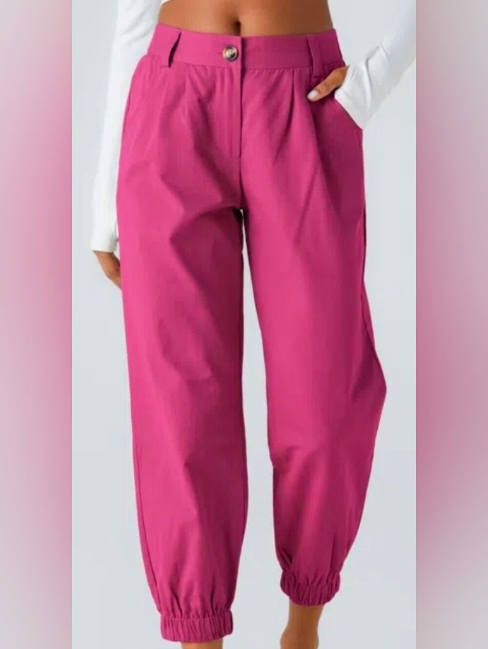 Nwt HALARA 100% Cotton Ankle Joggers - Picture 7 of 9
